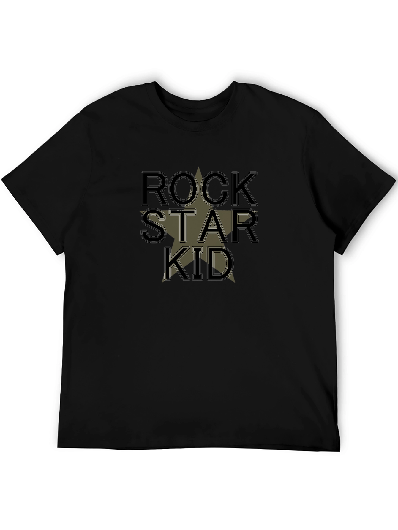 Rock Star Kid Graphic T-Shirt - Black