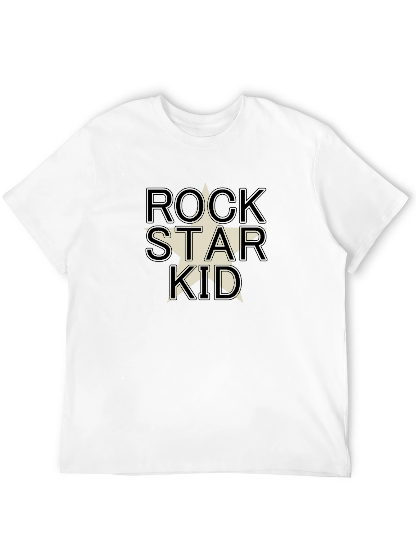 Rock Star Kid Graphic T-Shirt - Black