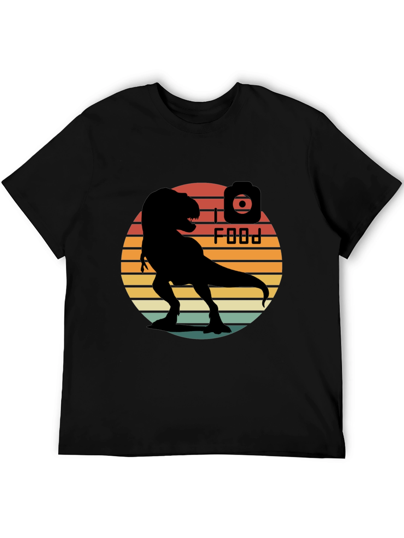 Retro T-Rex I Food T-Shirt