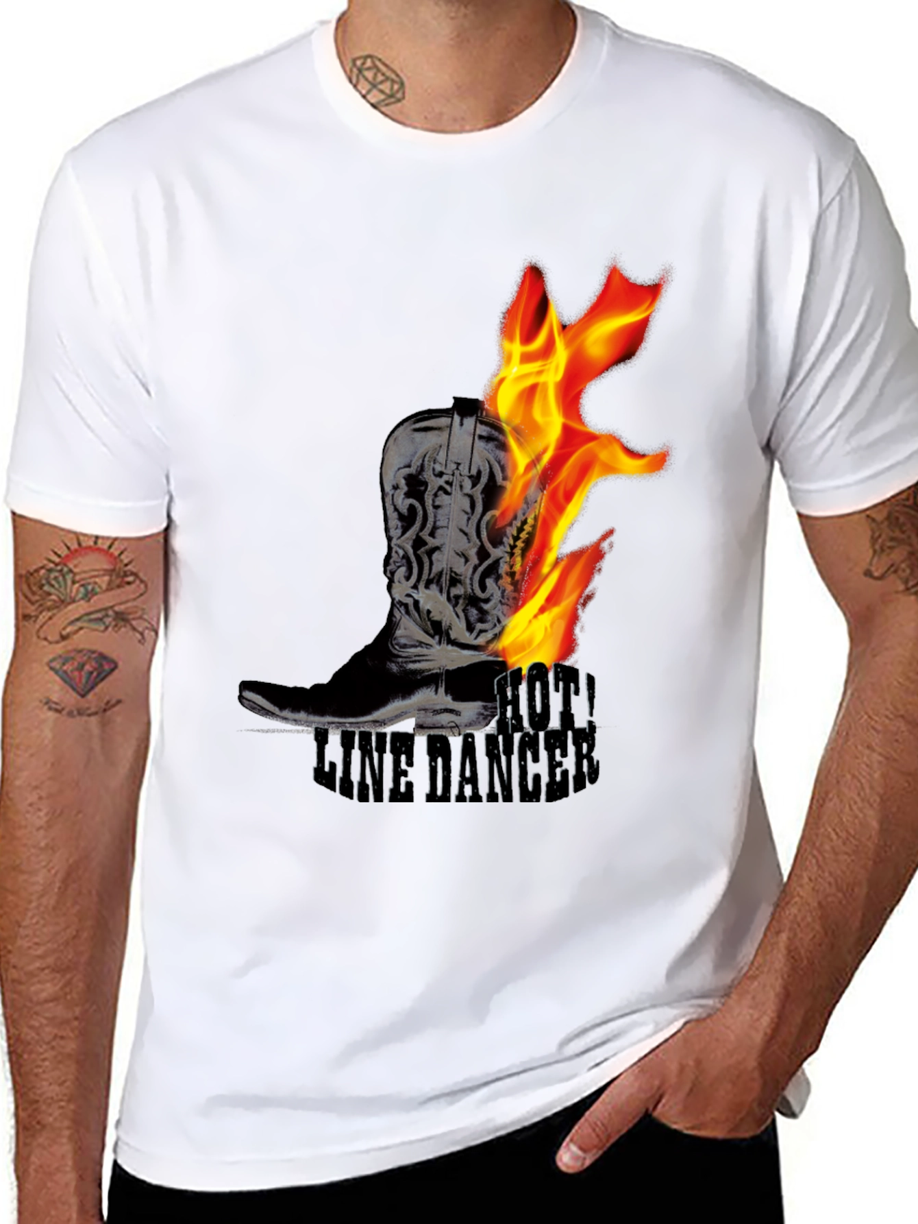 Hot Line Dancer Graphic Tee