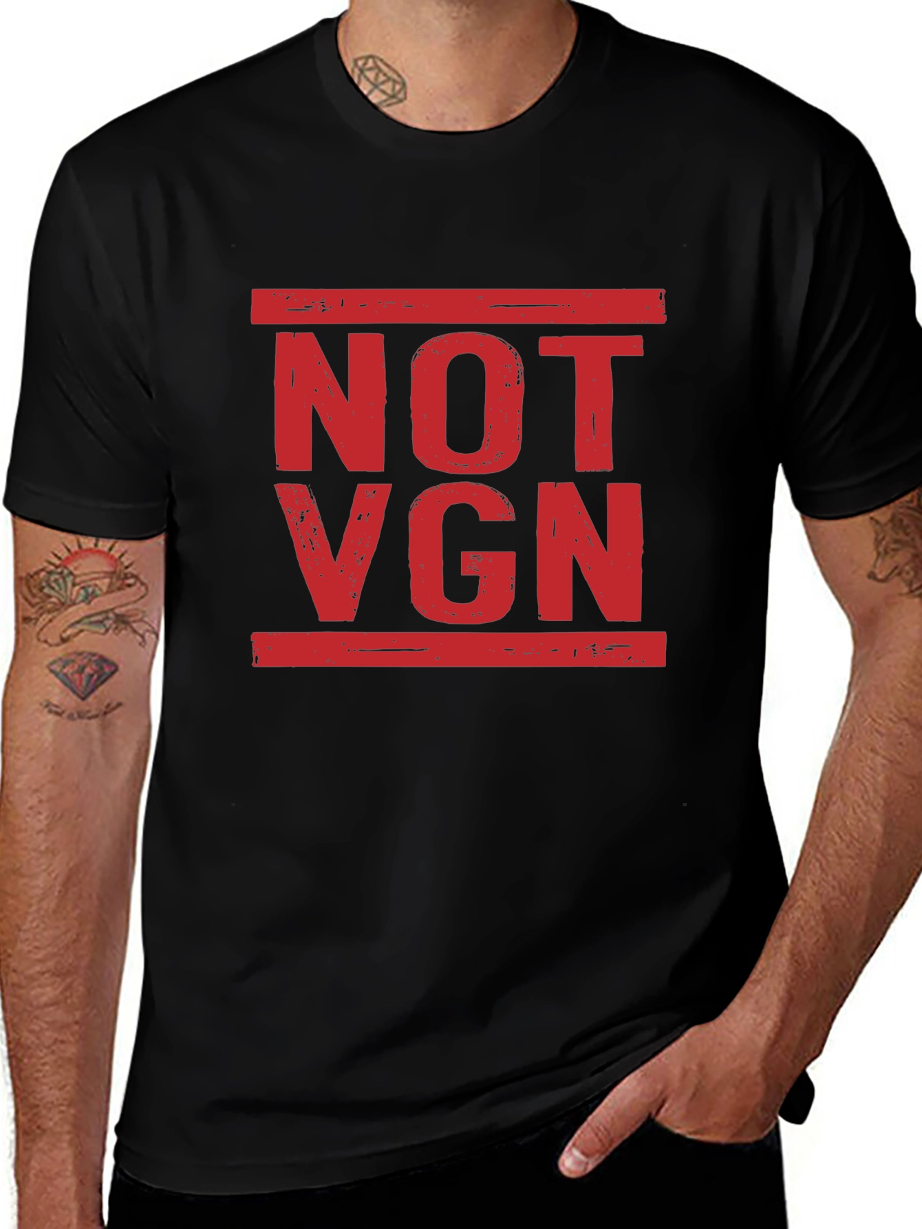 NOT VGN Statement T-Shirt - Black