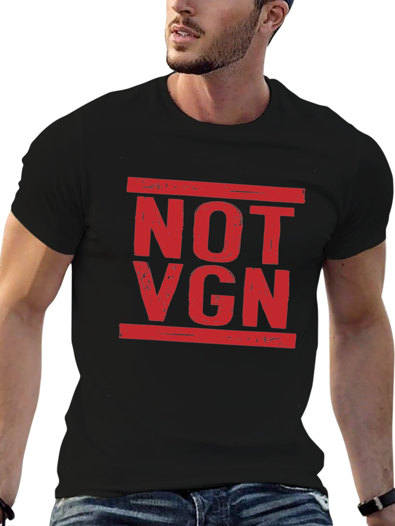 NOT VGN Statement T-Shirt - Black