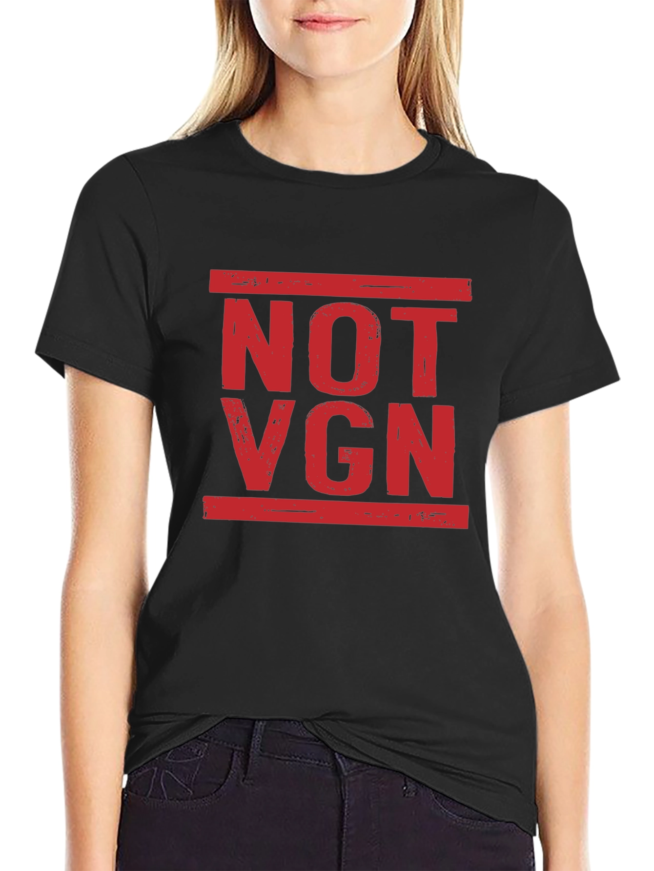 NOT VGN Statement T-Shirt - Black