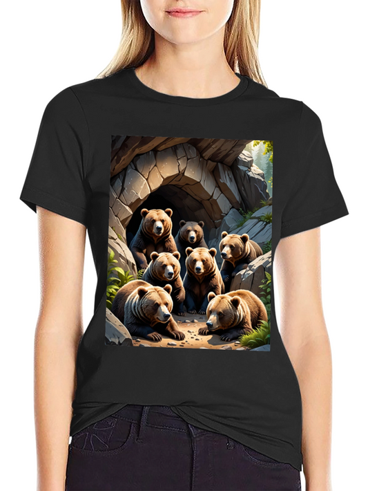 Bear Cave T-Shirt - Wildlife Graphic Tee