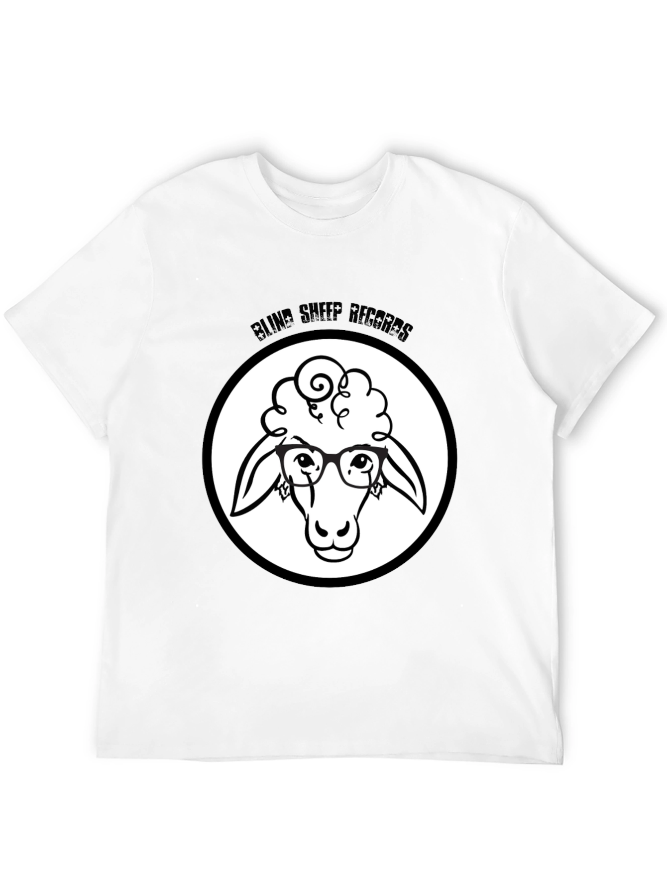 Blind Sheep Records Black Graphic T-Shirt