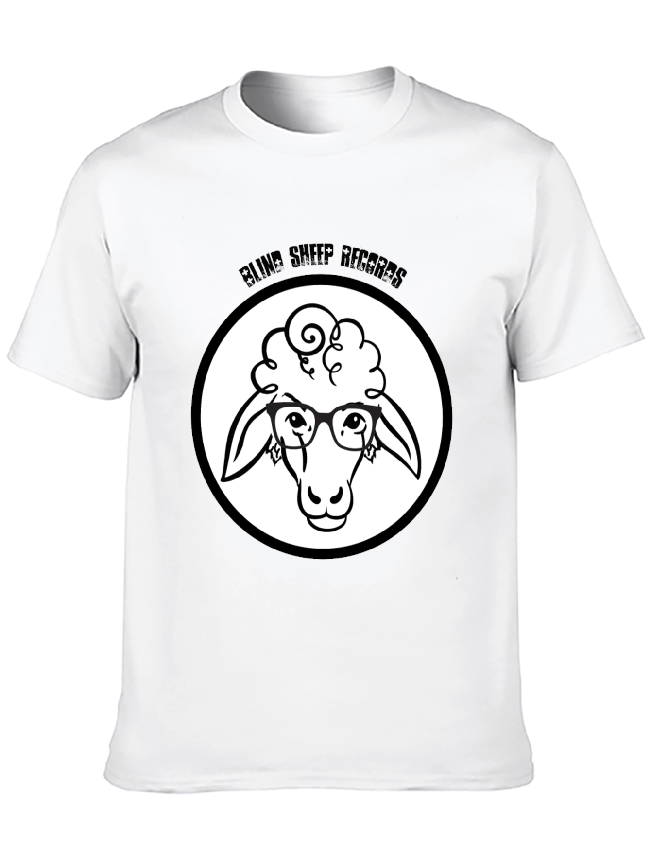 Blind Sheep Records Black Graphic T-Shirt