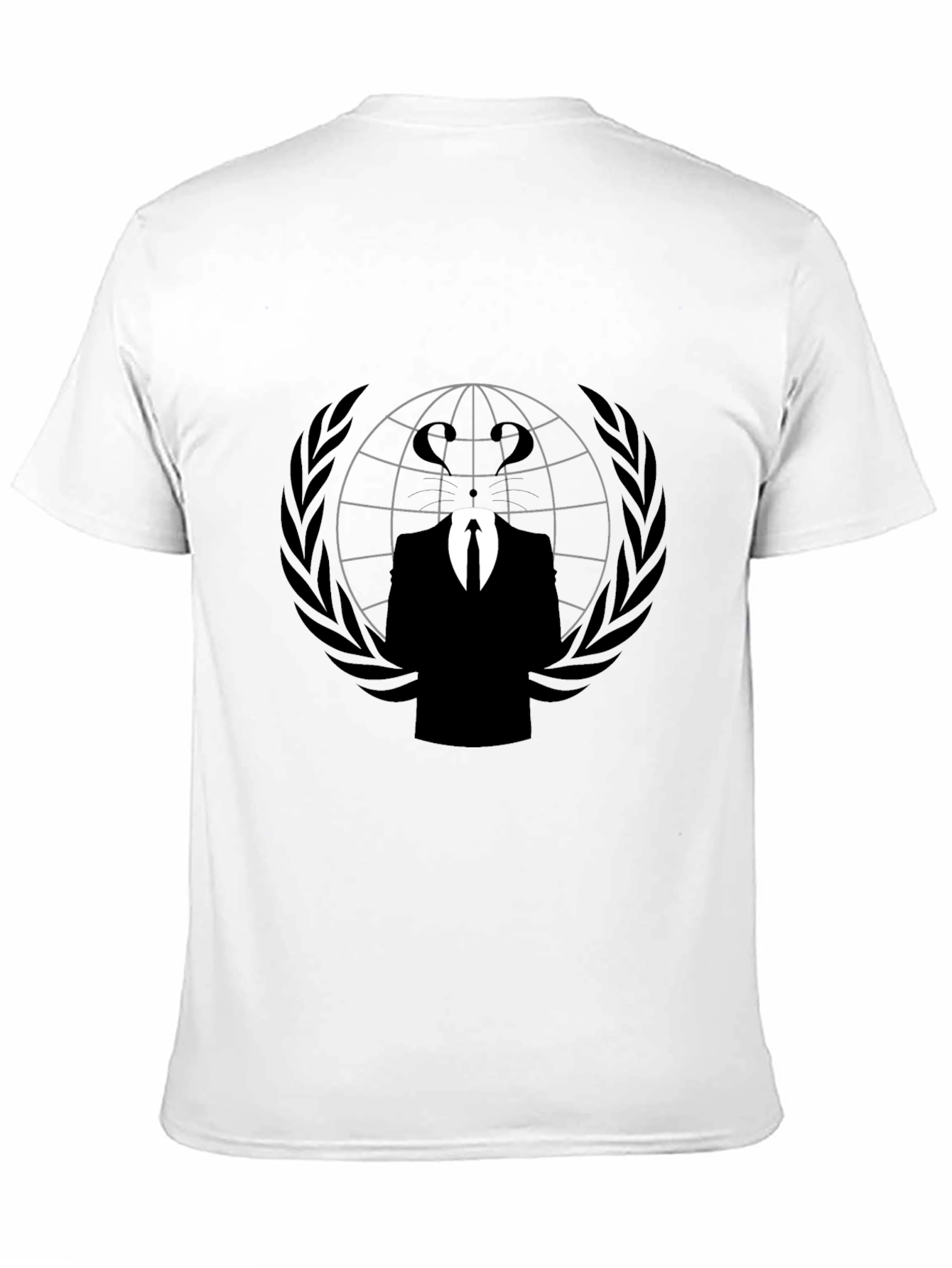 Anonymous Graphic Print Black T-Shirt