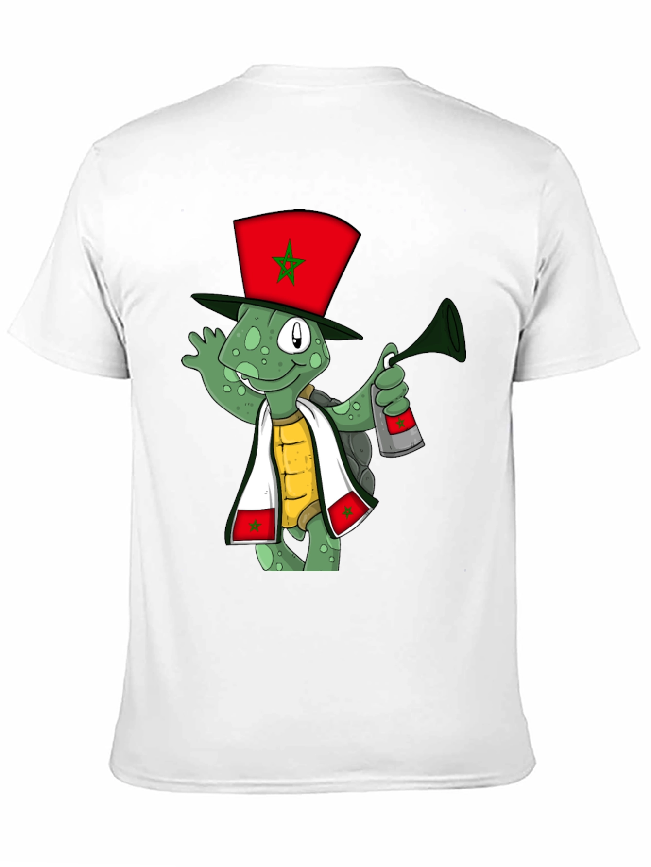 Cartoon Turtle Morocco Pride T-Shirt