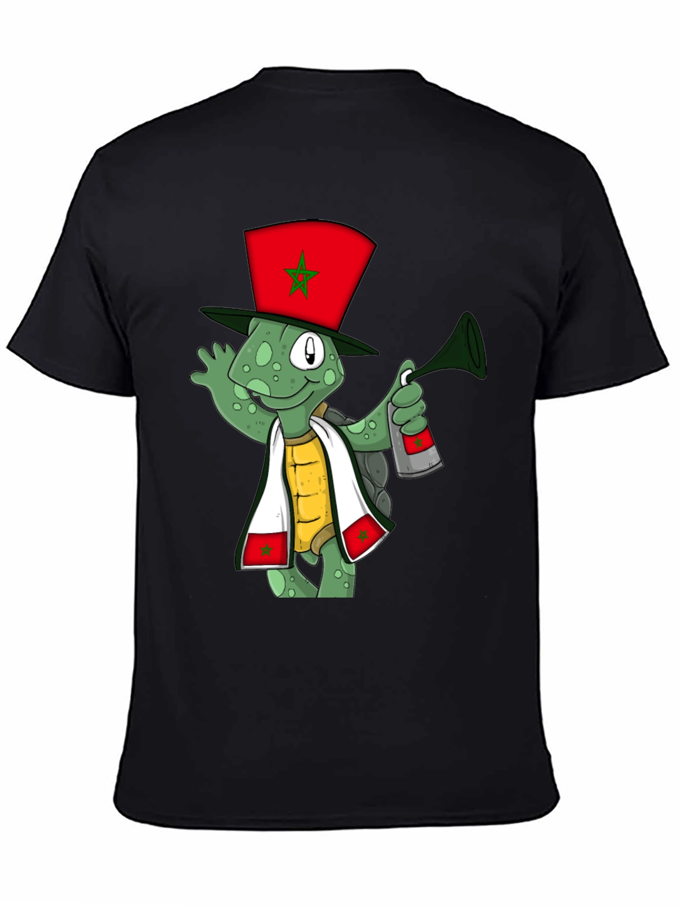Cartoon Turtle Morocco Pride T-Shirt