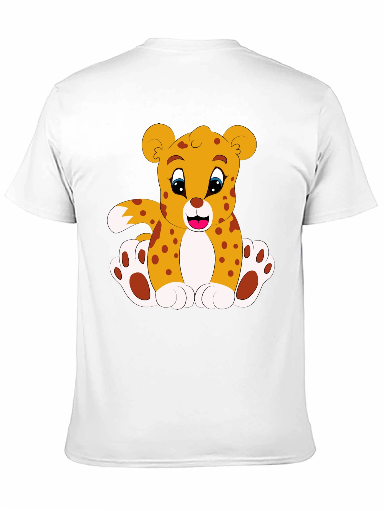 Cute Cartoon Leopard Graphic Tee