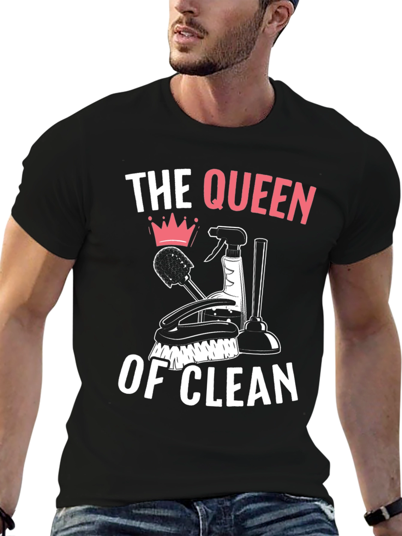 Queen of Clean T-Shirt - Novelty Cleaning Gift