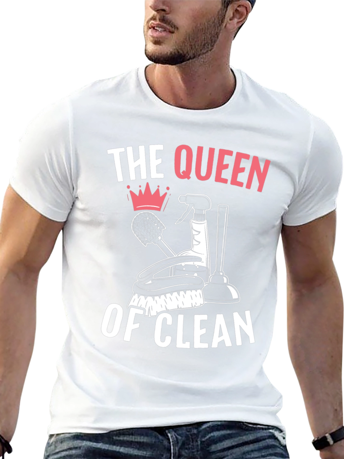 Queen of Clean T-Shirt - Novelty Cleaning Gift