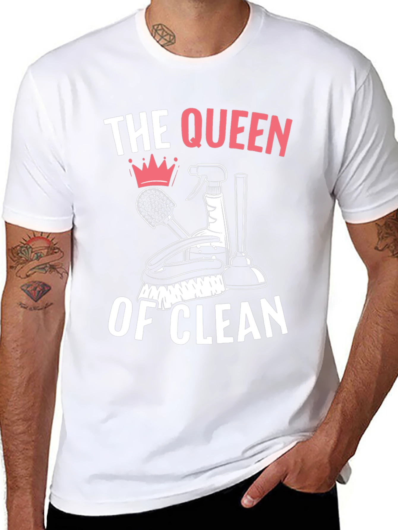 Queen of Clean T-Shirt - Novelty Cleaning Gift