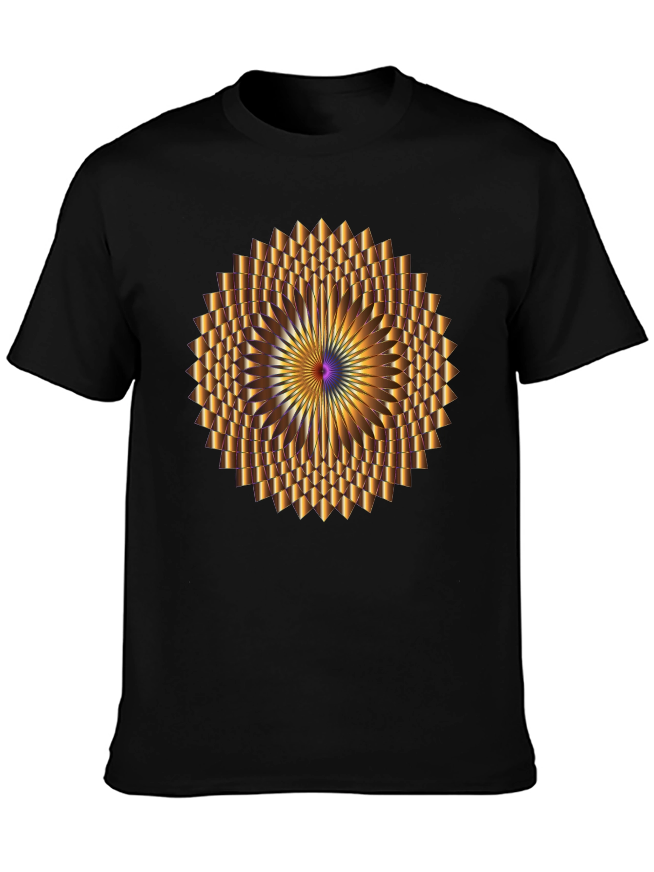 Optical Illusion Black Tee