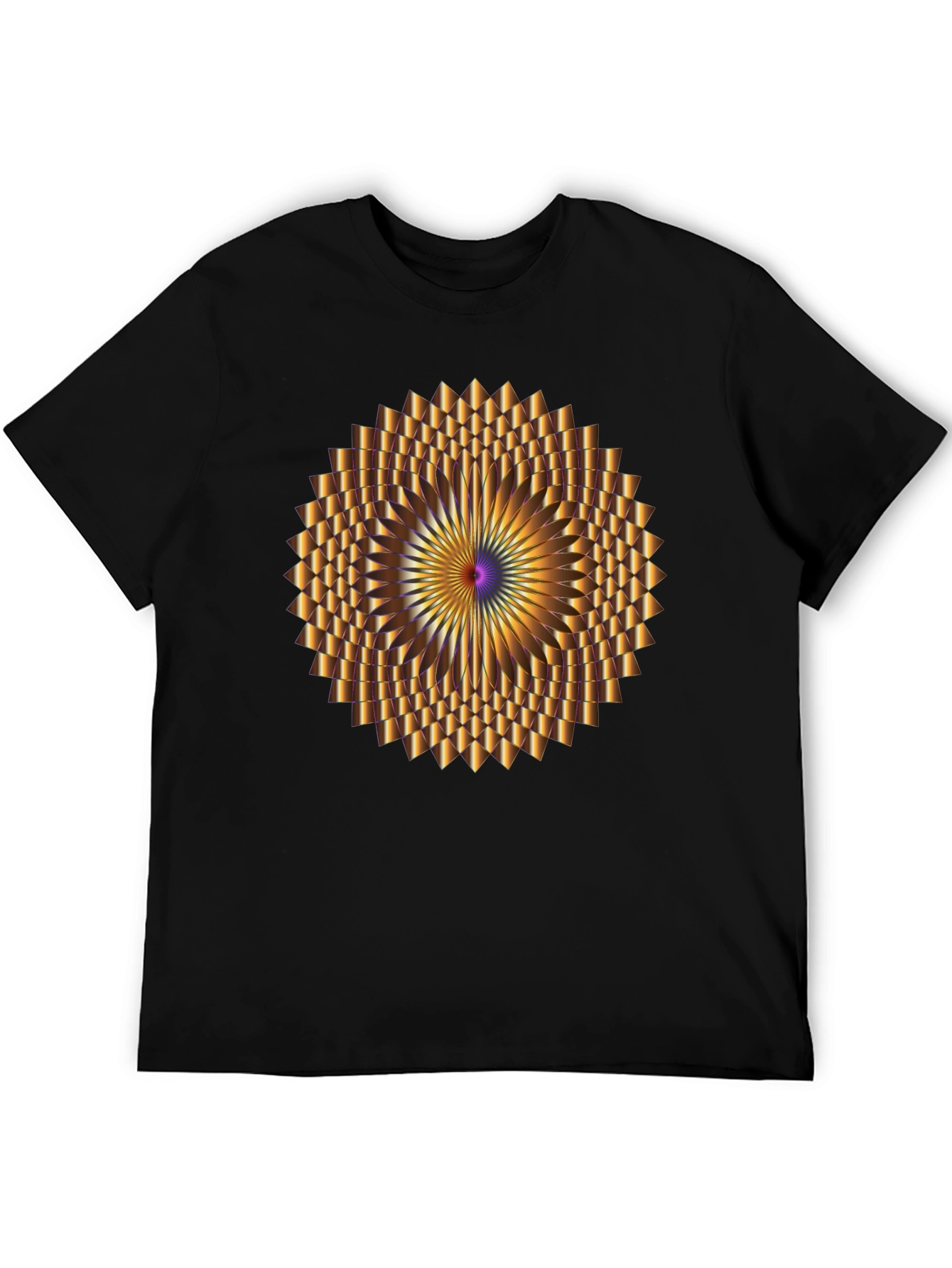 Optical Illusion Black Tee