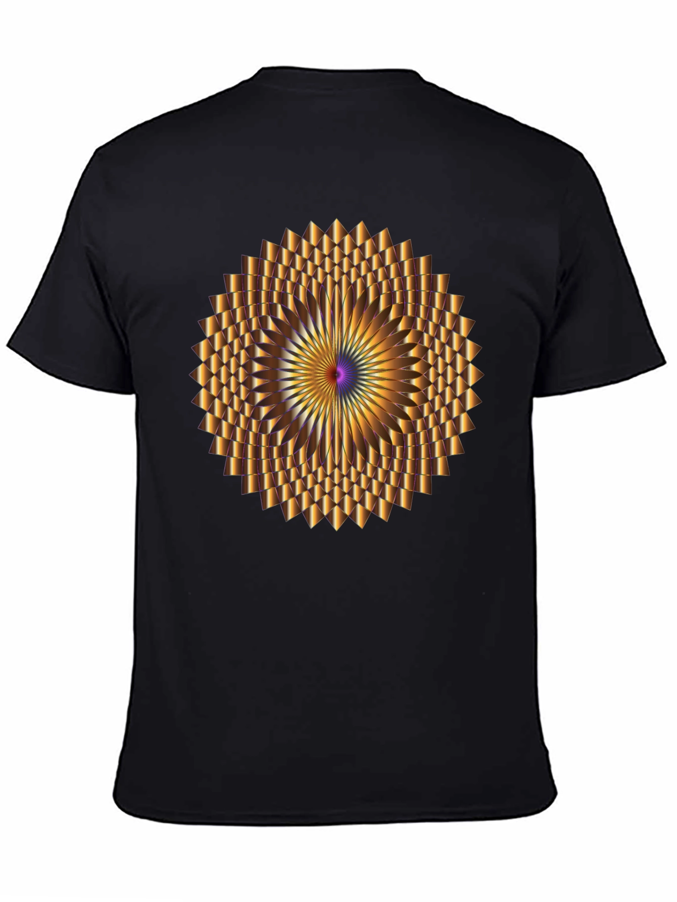 Optical Illusion Black Tee