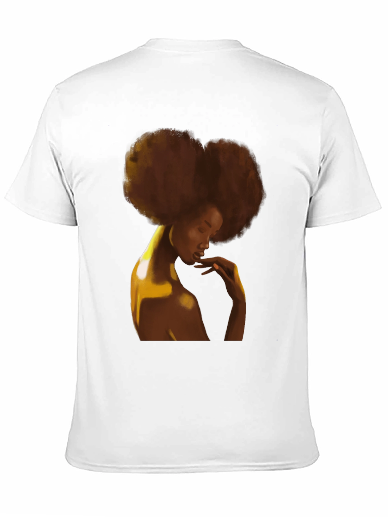 Afro Woman Graphic Black T-Shirt