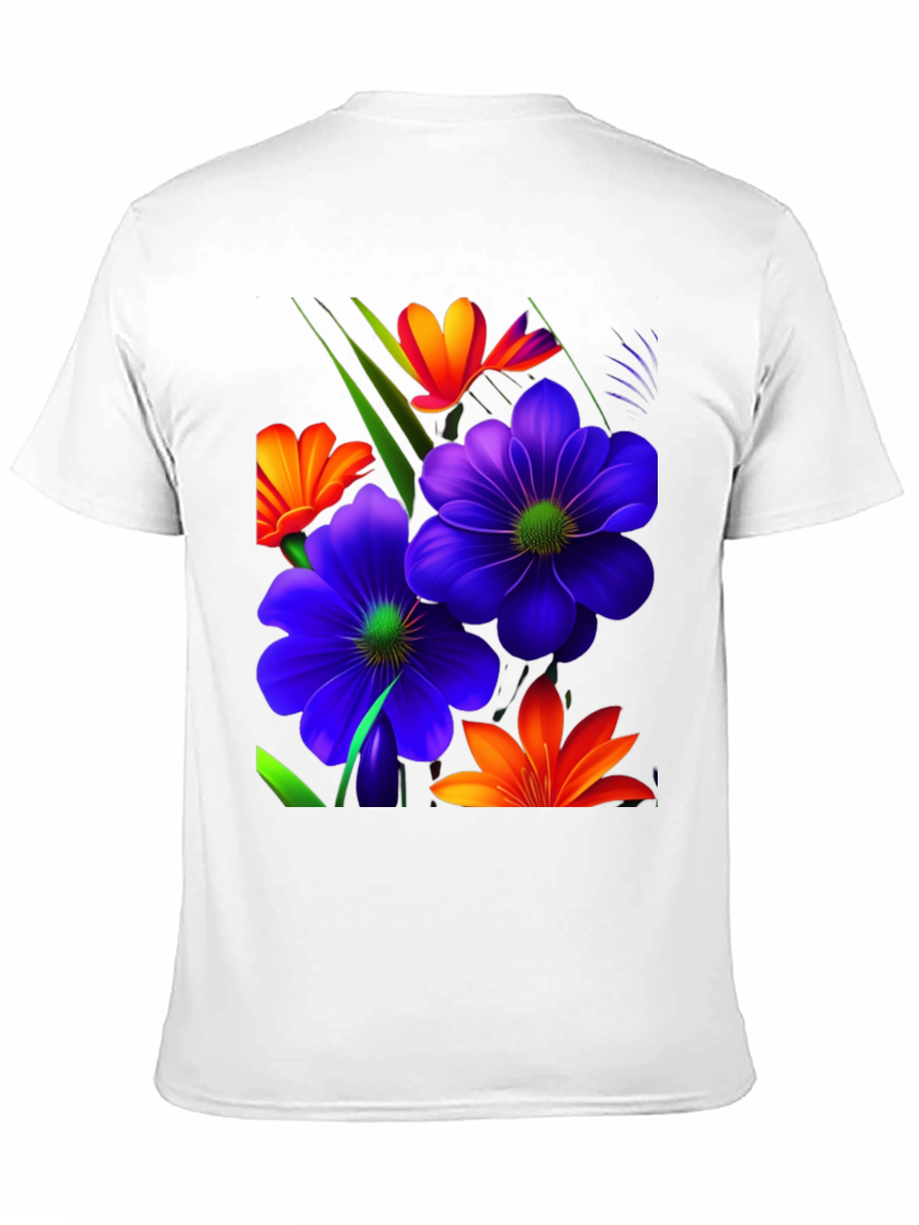 Floral Design T-Shirt - Bold & Vibrant