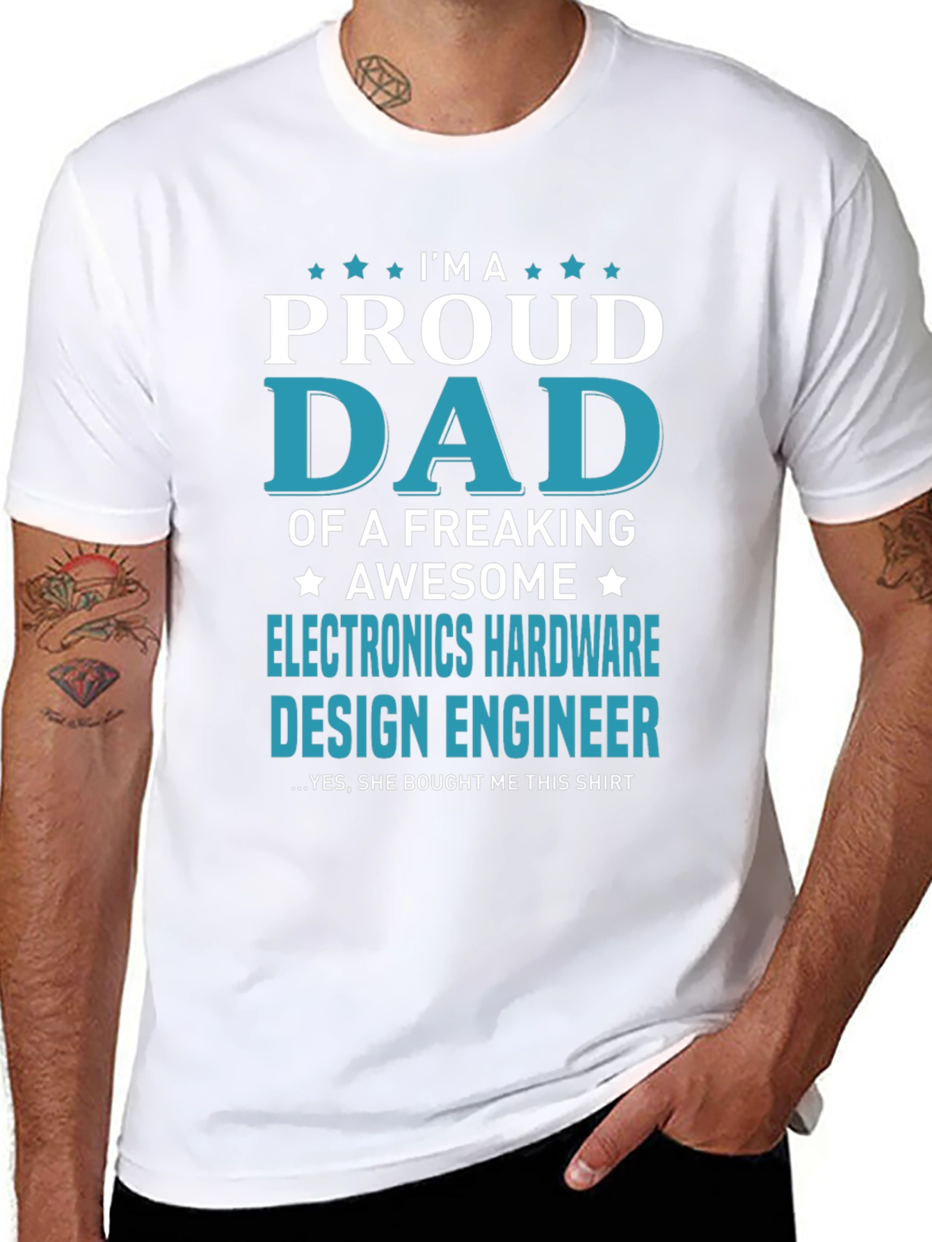 Proud Dad Electronics Hardware Design Engineer T-Shirt