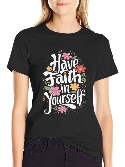 Faith in Yourself Graphic Tee - Black