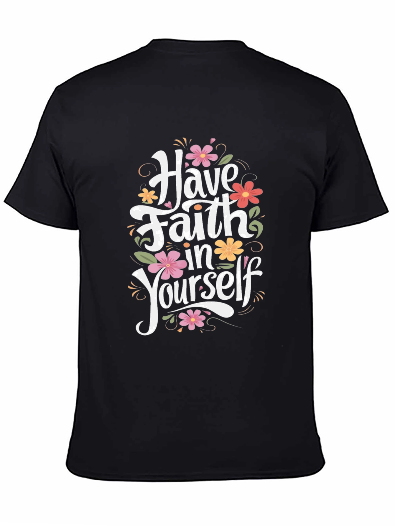 Faith in Yourself Graphic Tee - Black