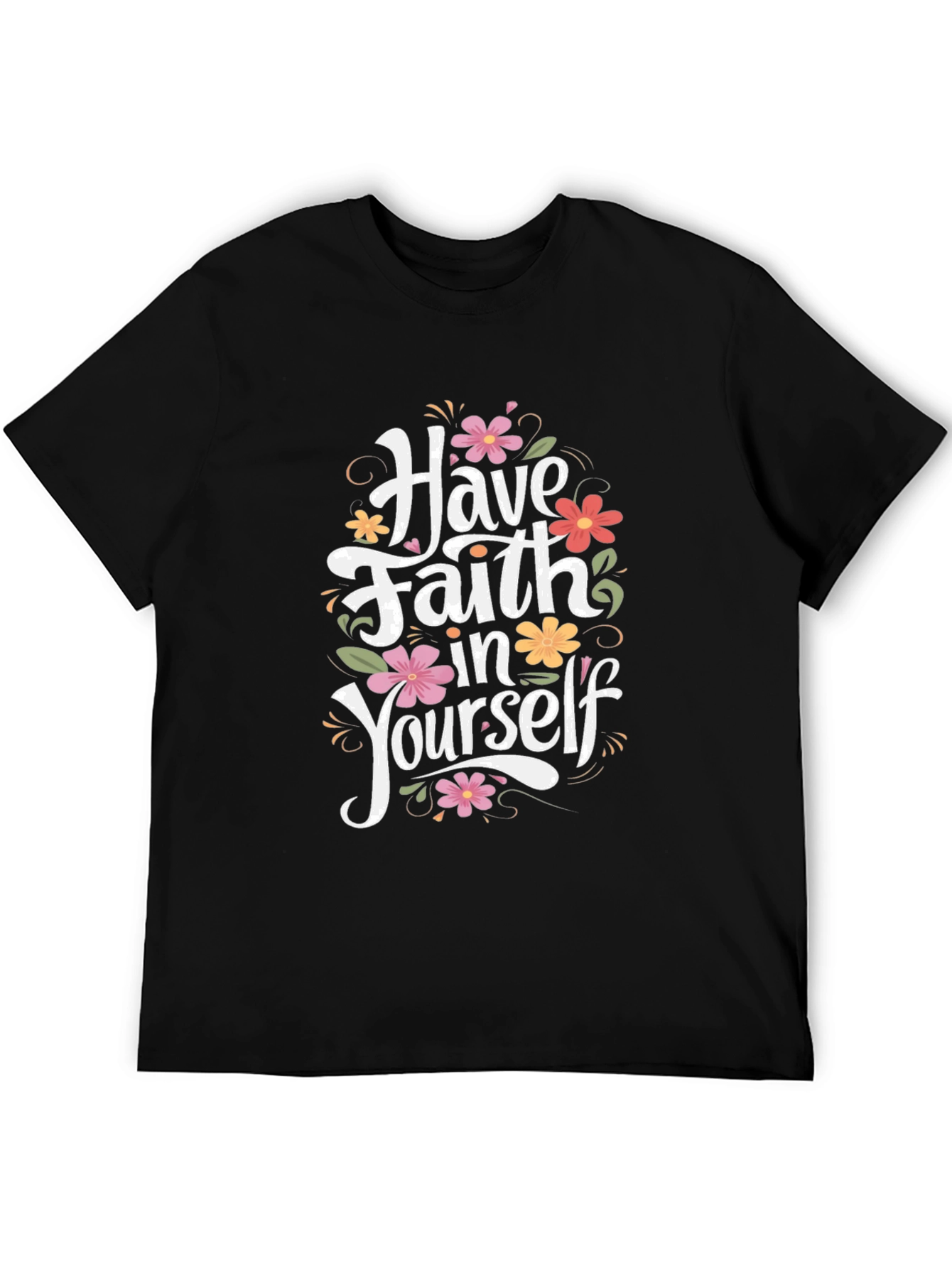 Faith in Yourself Graphic Tee - Black
