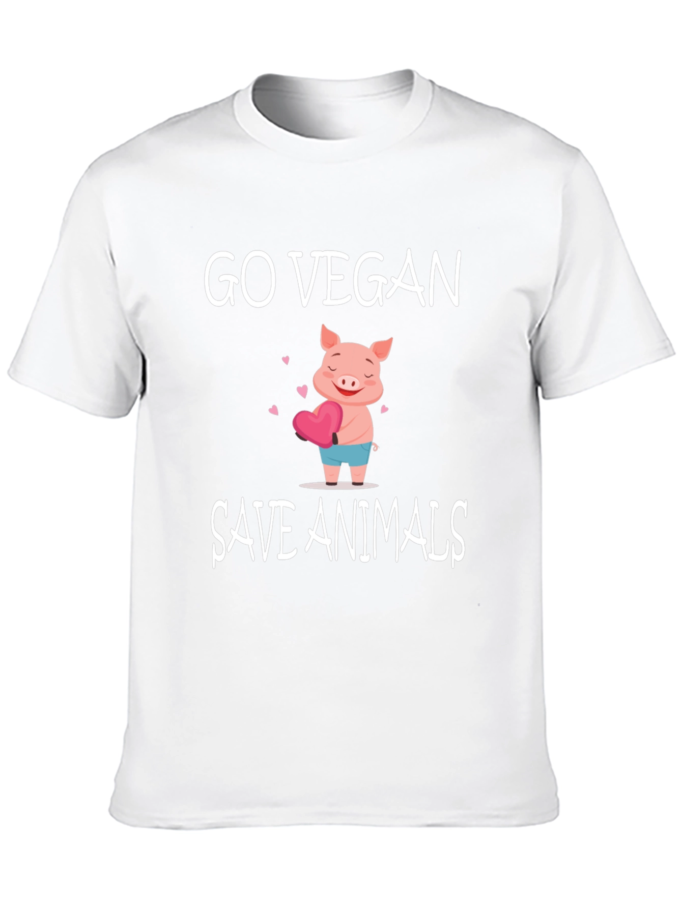 Go Vegan Save Animals Graphic Tee