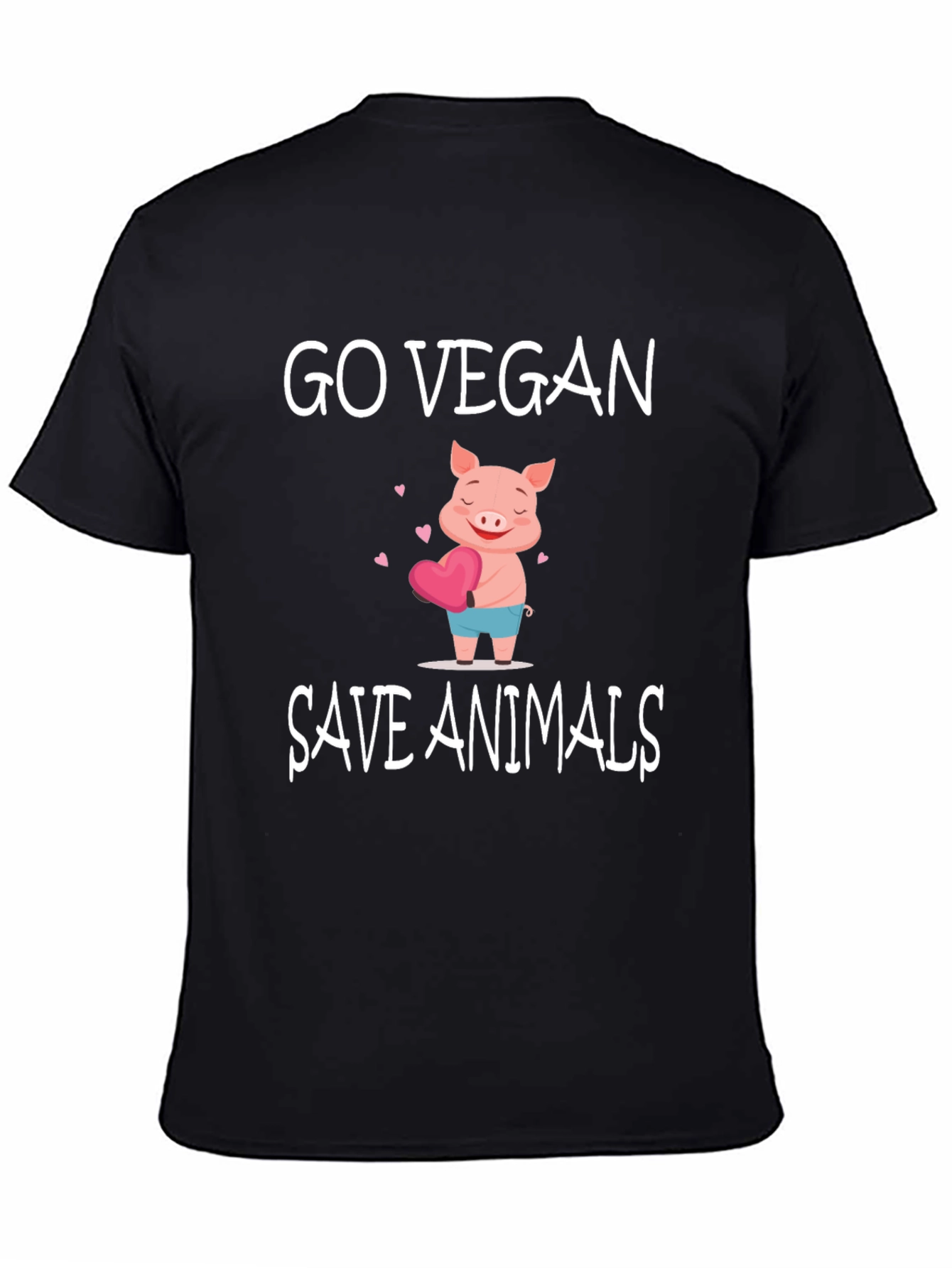 Go Vegan Save Animals Graphic Tee