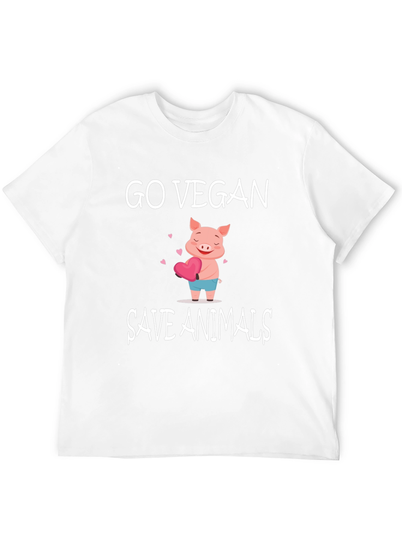 Go Vegan Save Animals Graphic Tee