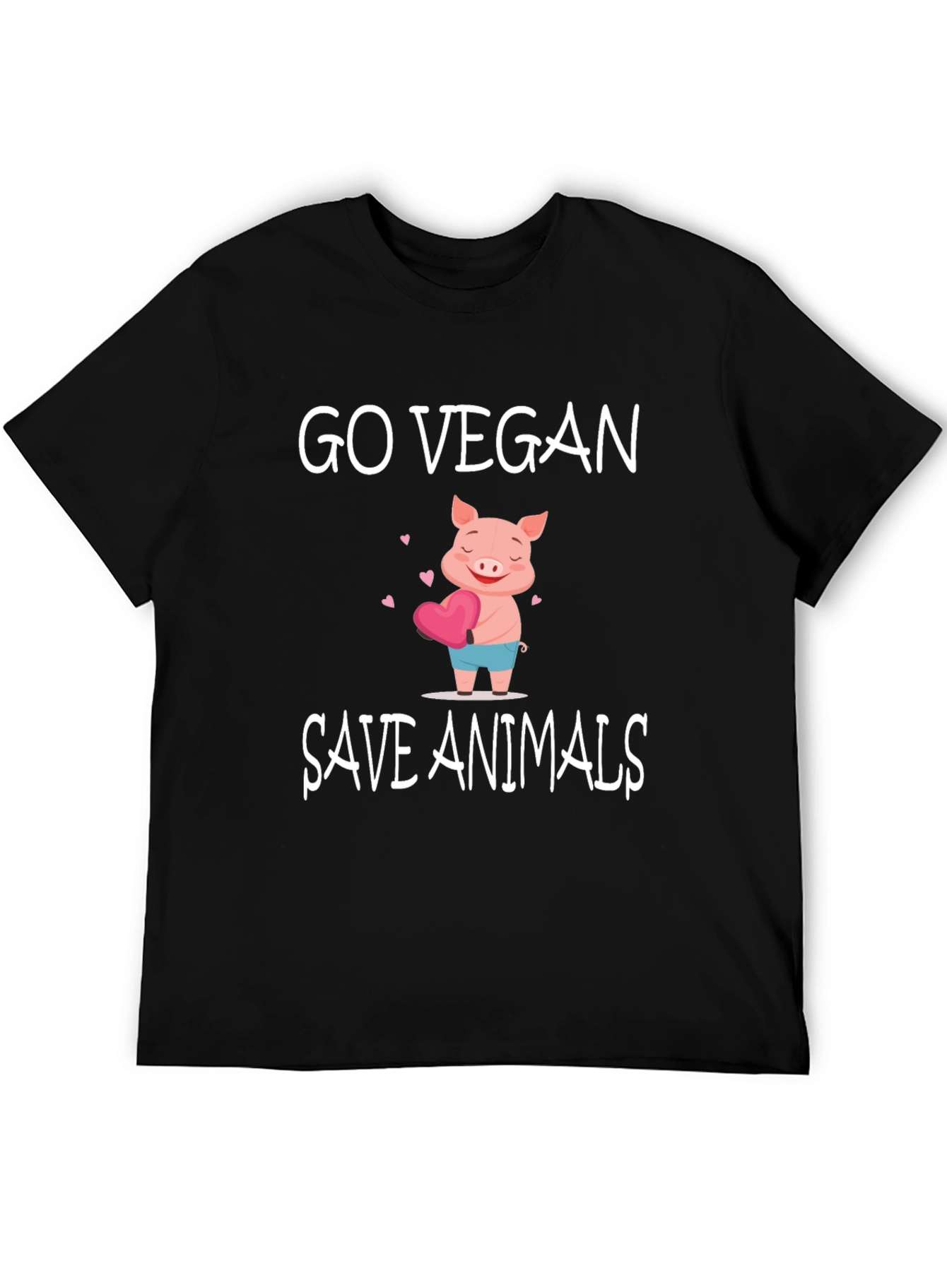 Go Vegan Save Animals Graphic Tee