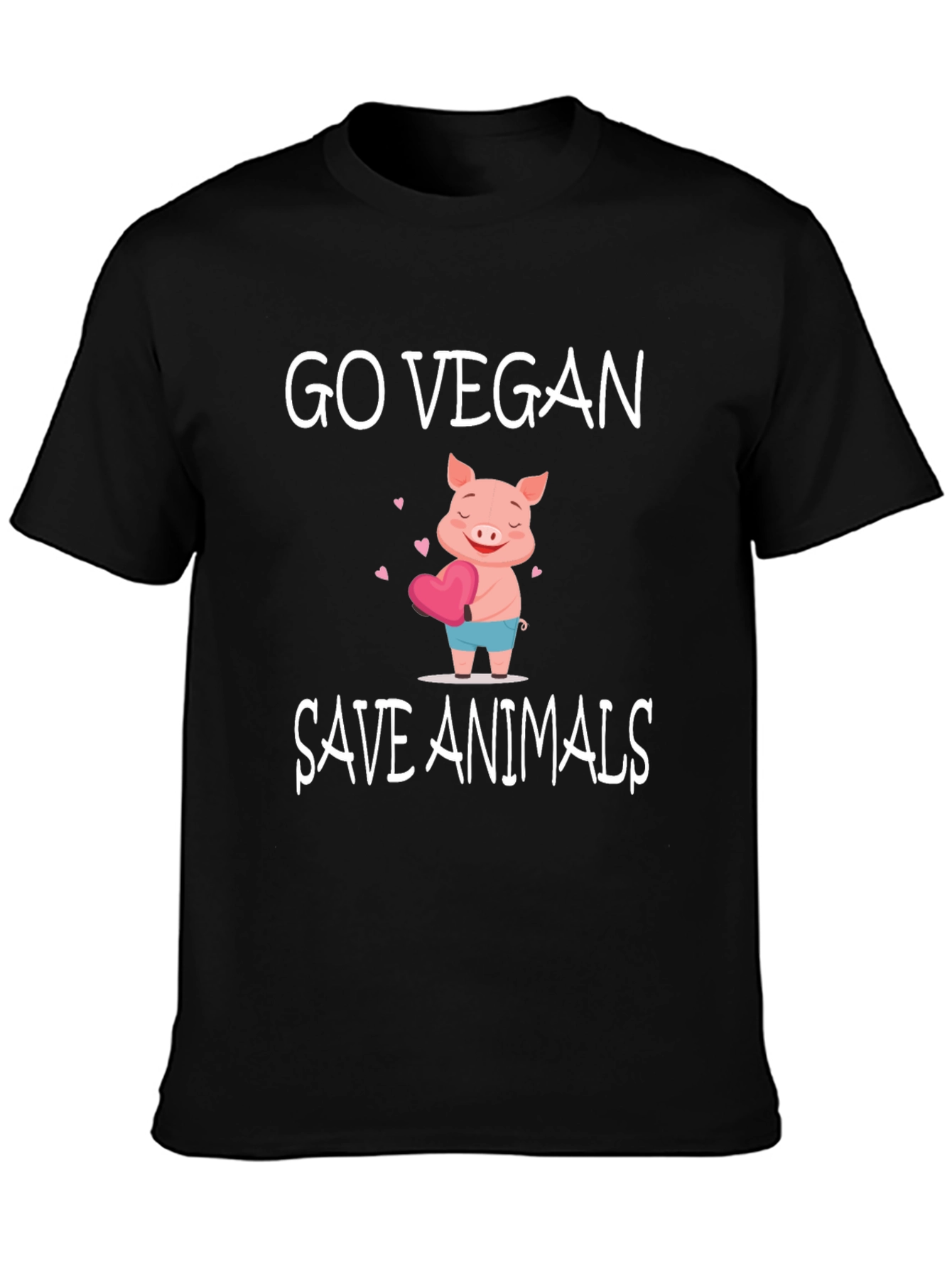 Go Vegan Save Animals Graphic Tee