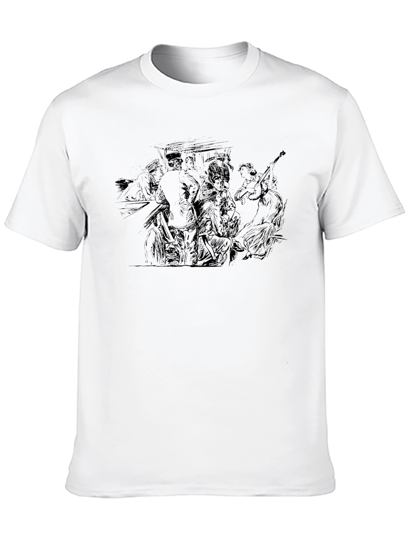 Sketch Band Black T-Shirt