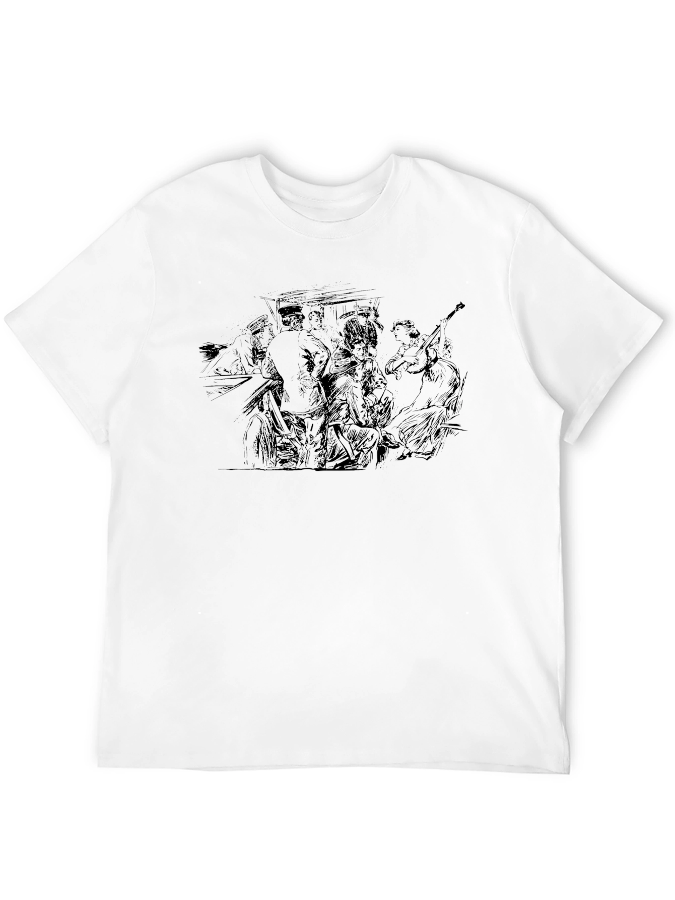 Sketch Band Black T-Shirt
