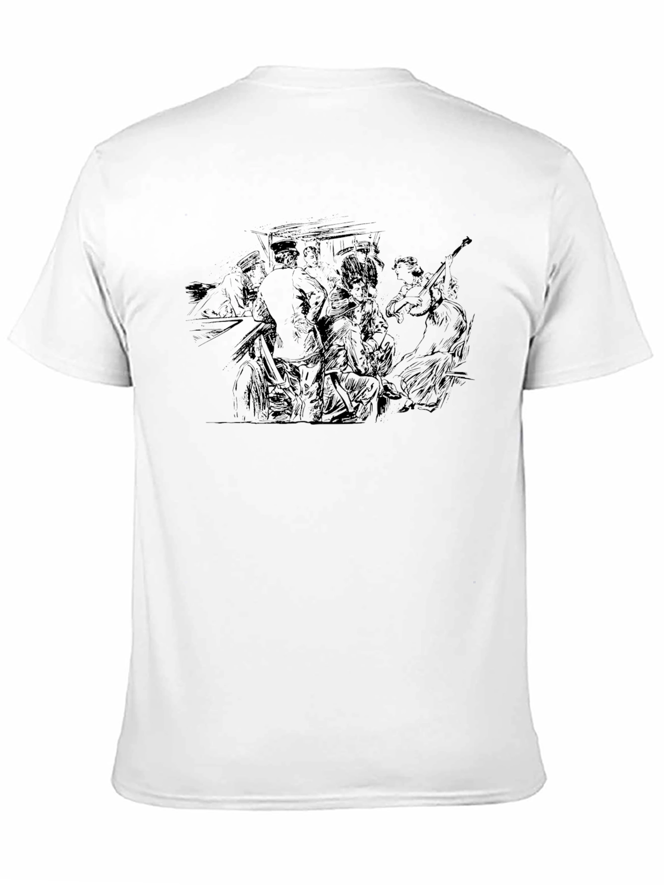 Sketch Band Black T-Shirt