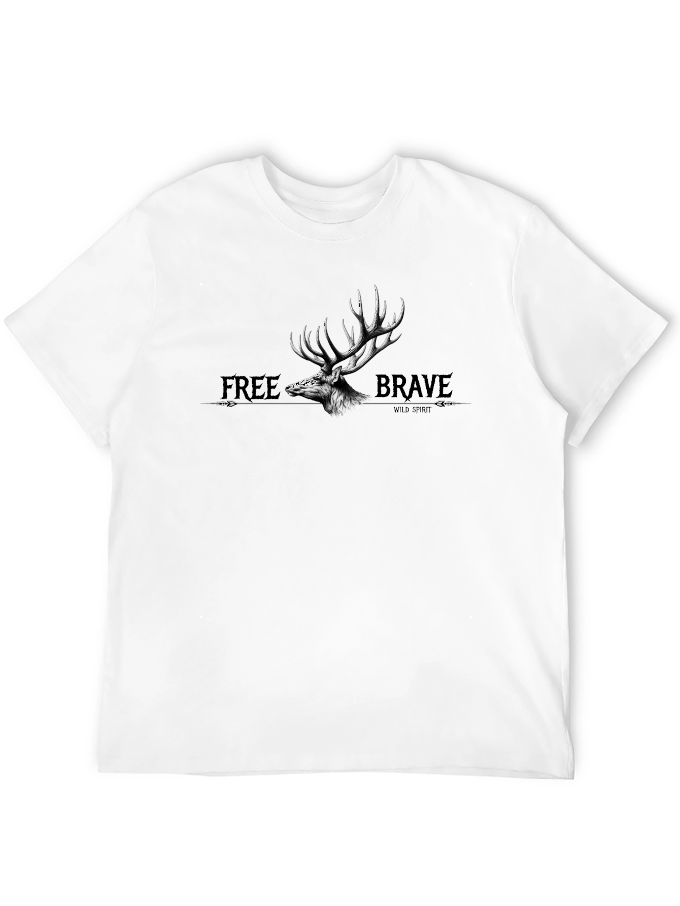 Free Brave Wild Spirit Graphic Tee
