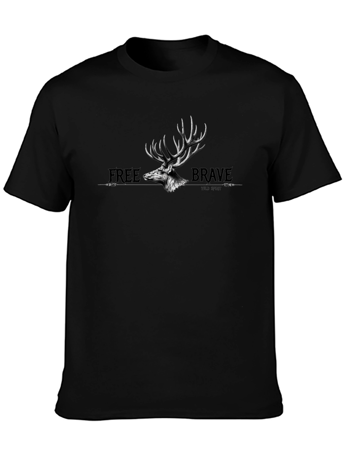Free Brave Wild Spirit Graphic Tee