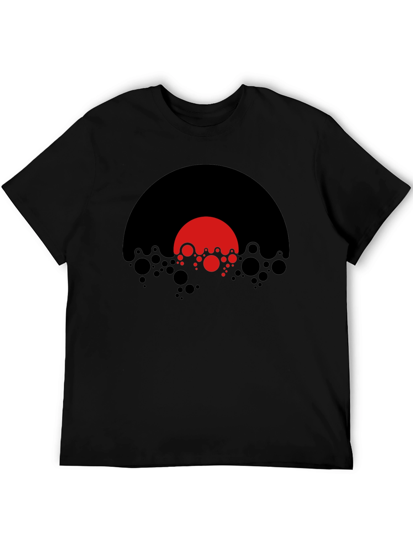 Modern Graphic T-Shirt - Abstract Red Black Design