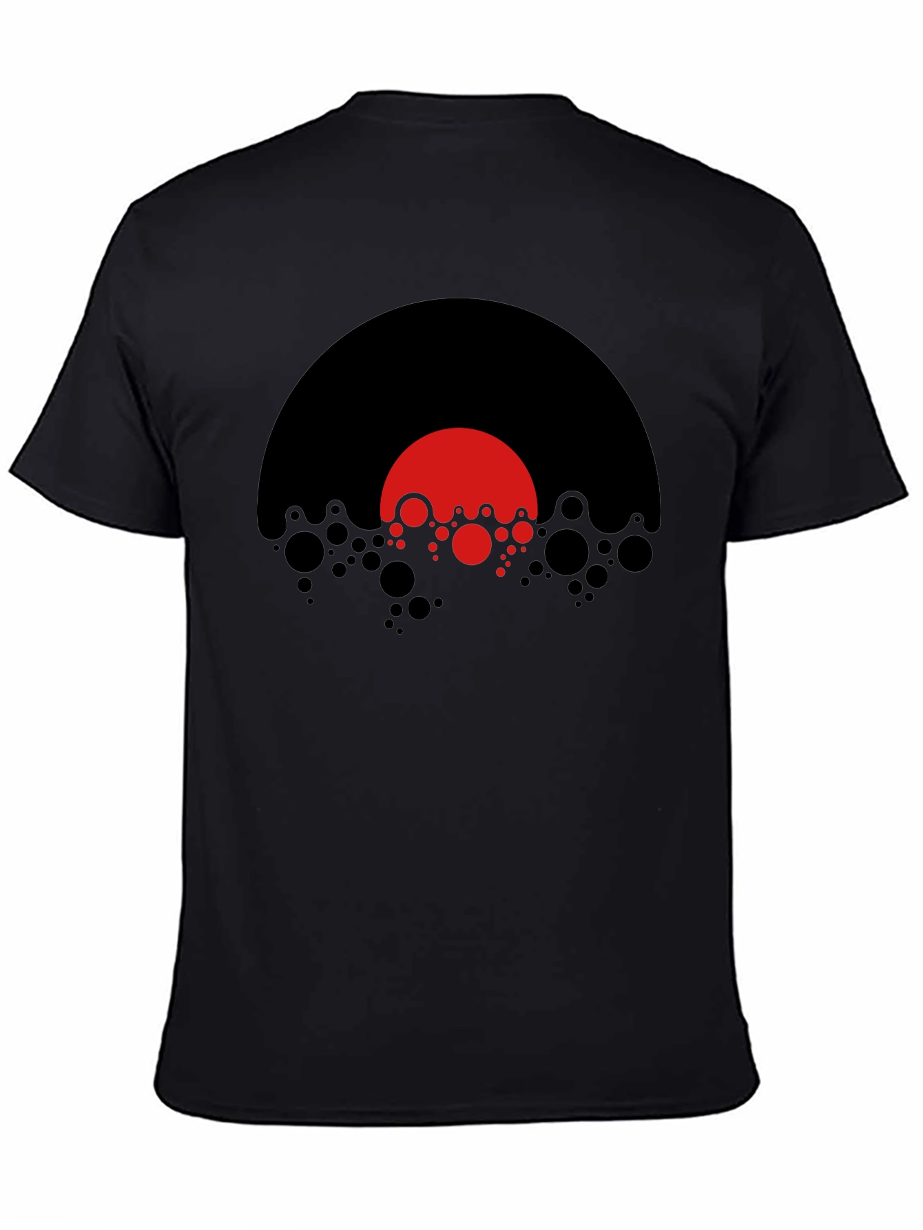 Modern Graphic T-Shirt - Abstract Red Black Design