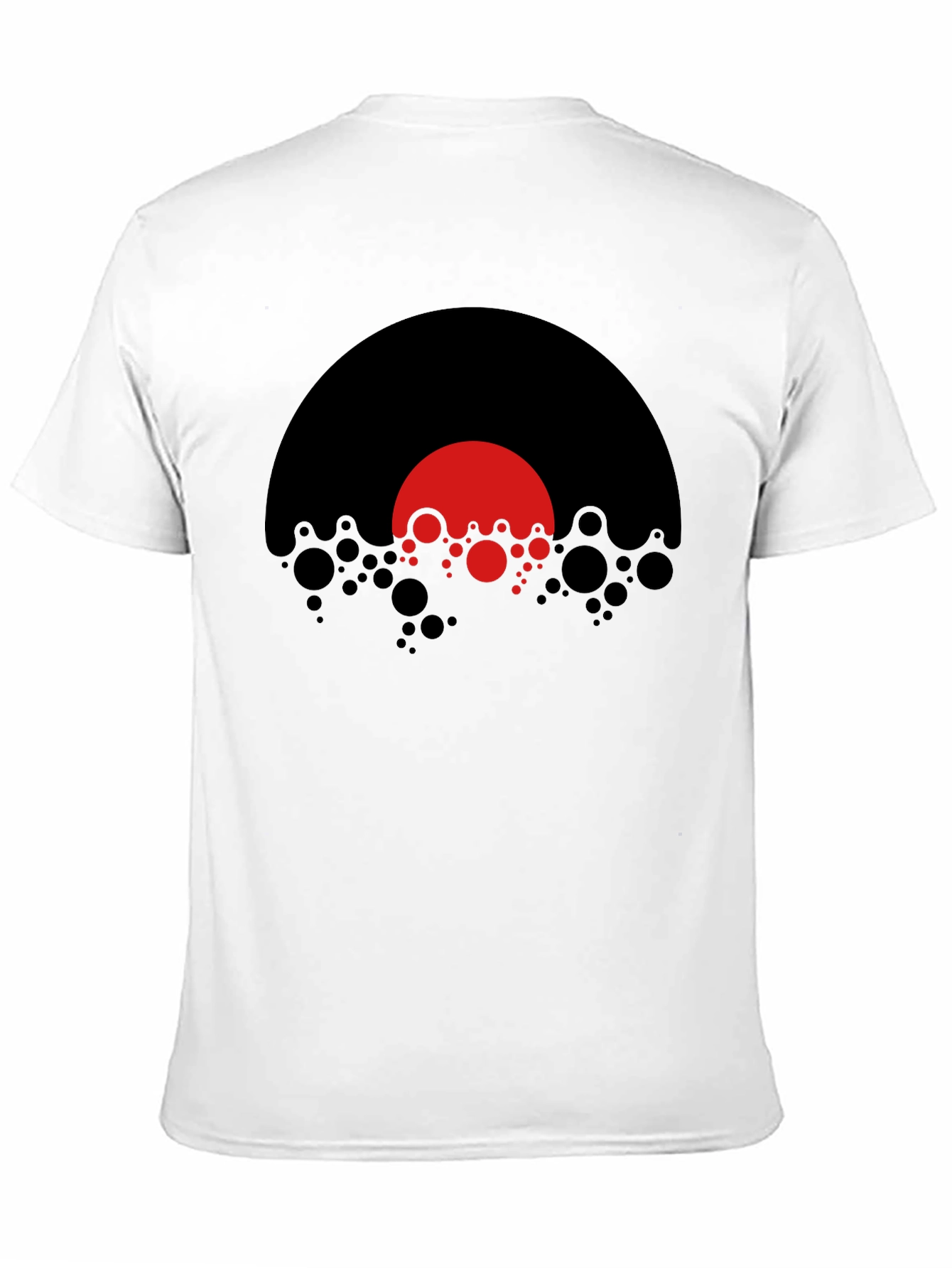 Modern Graphic T-Shirt - Abstract Red Black Design