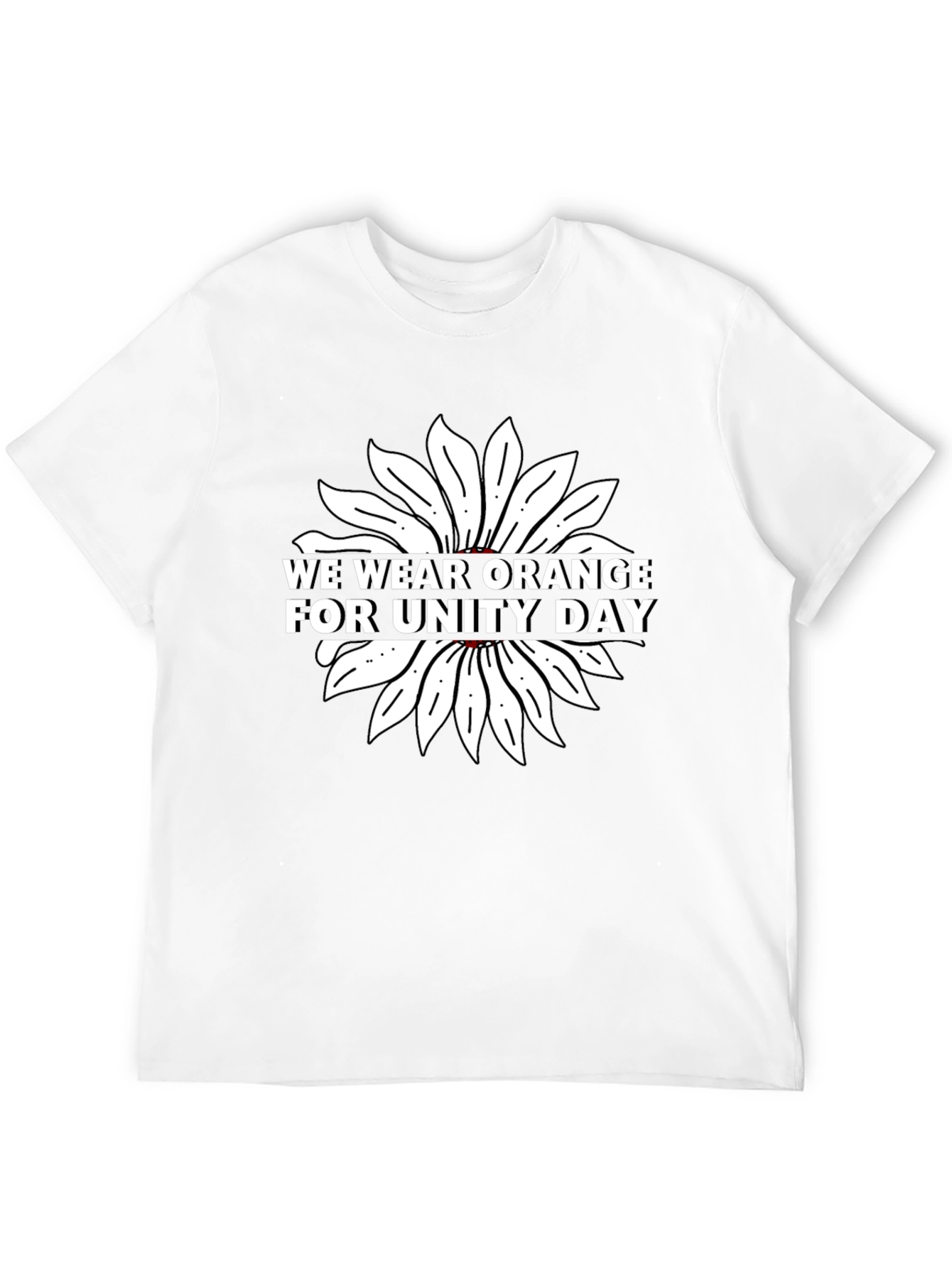 Unity Day T-Shirt - Wear Orange Sunflower Design