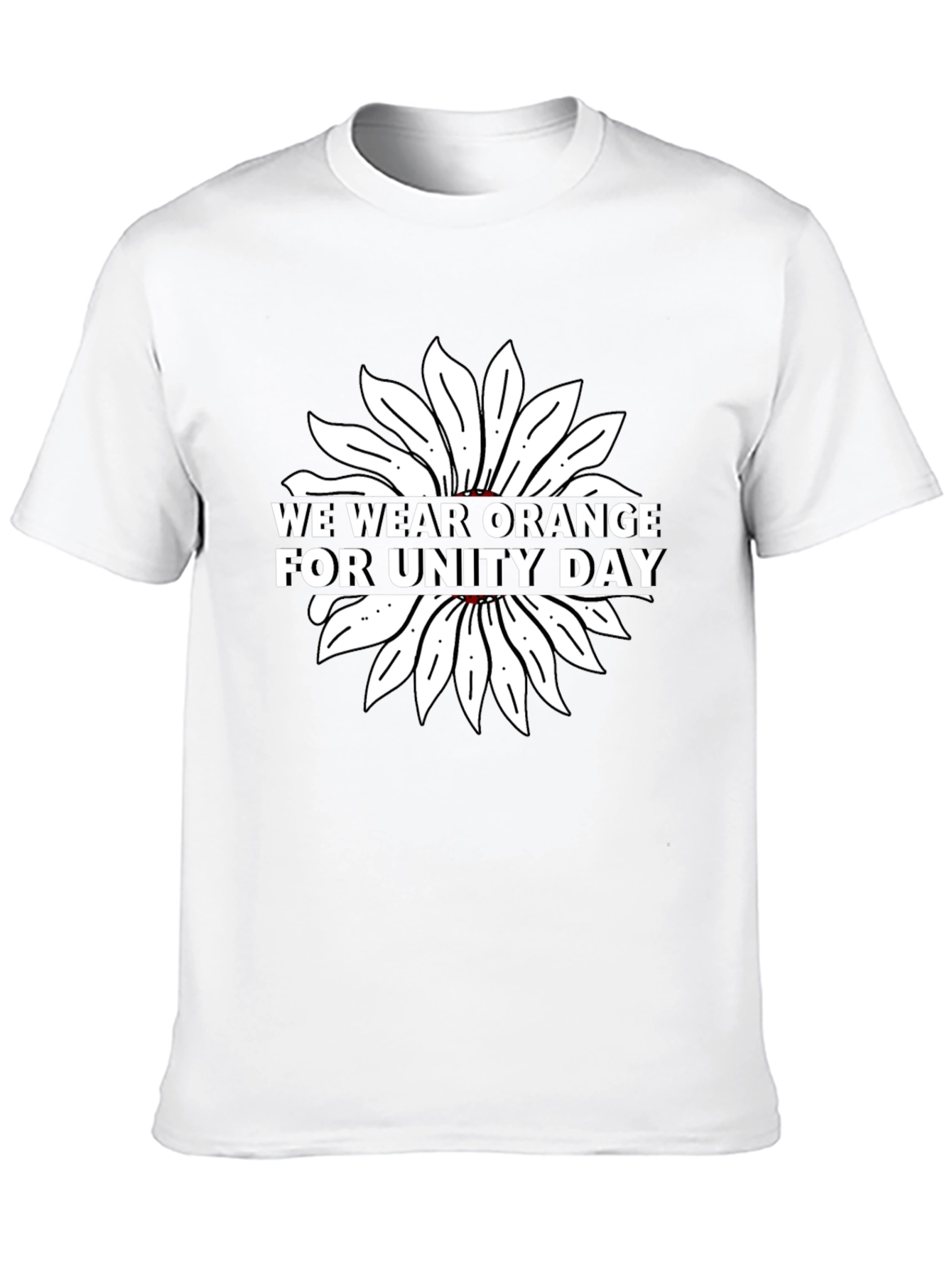 Unity Day T-Shirt - Wear Orange Sunflower Design