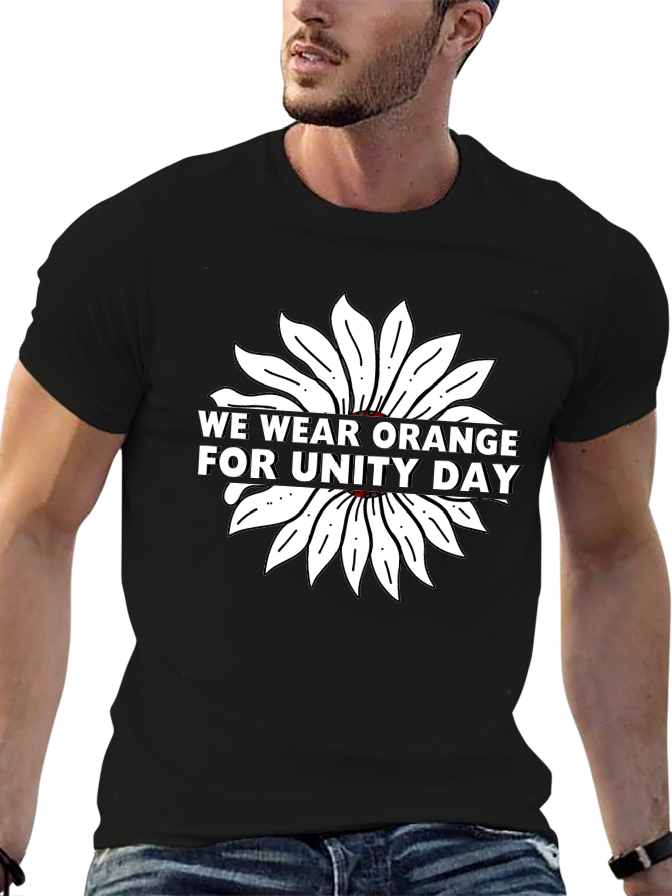 Unity Day T-Shirt - Wear Orange Sunflower Design