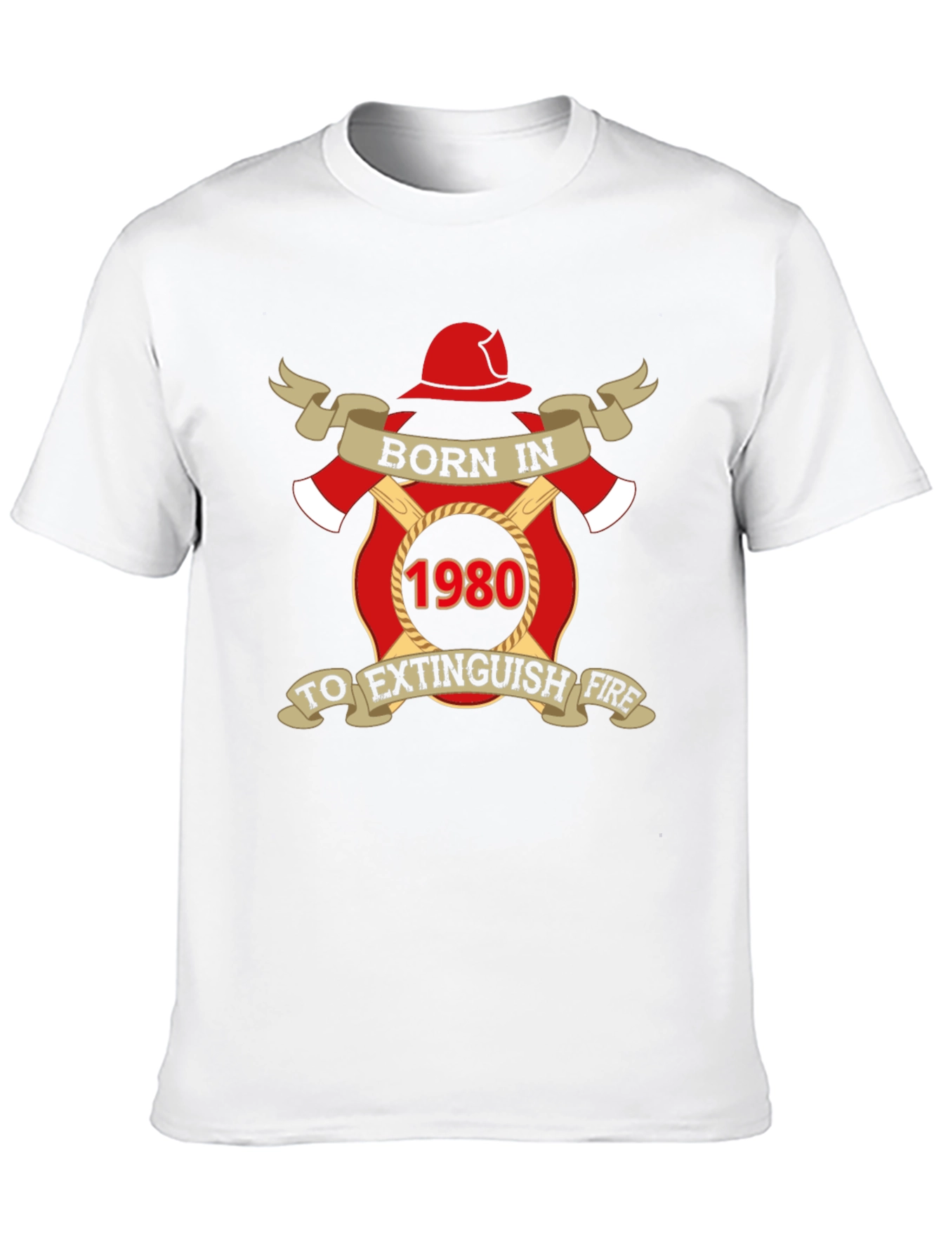 Born in 1980 Firefighter T-Shirt