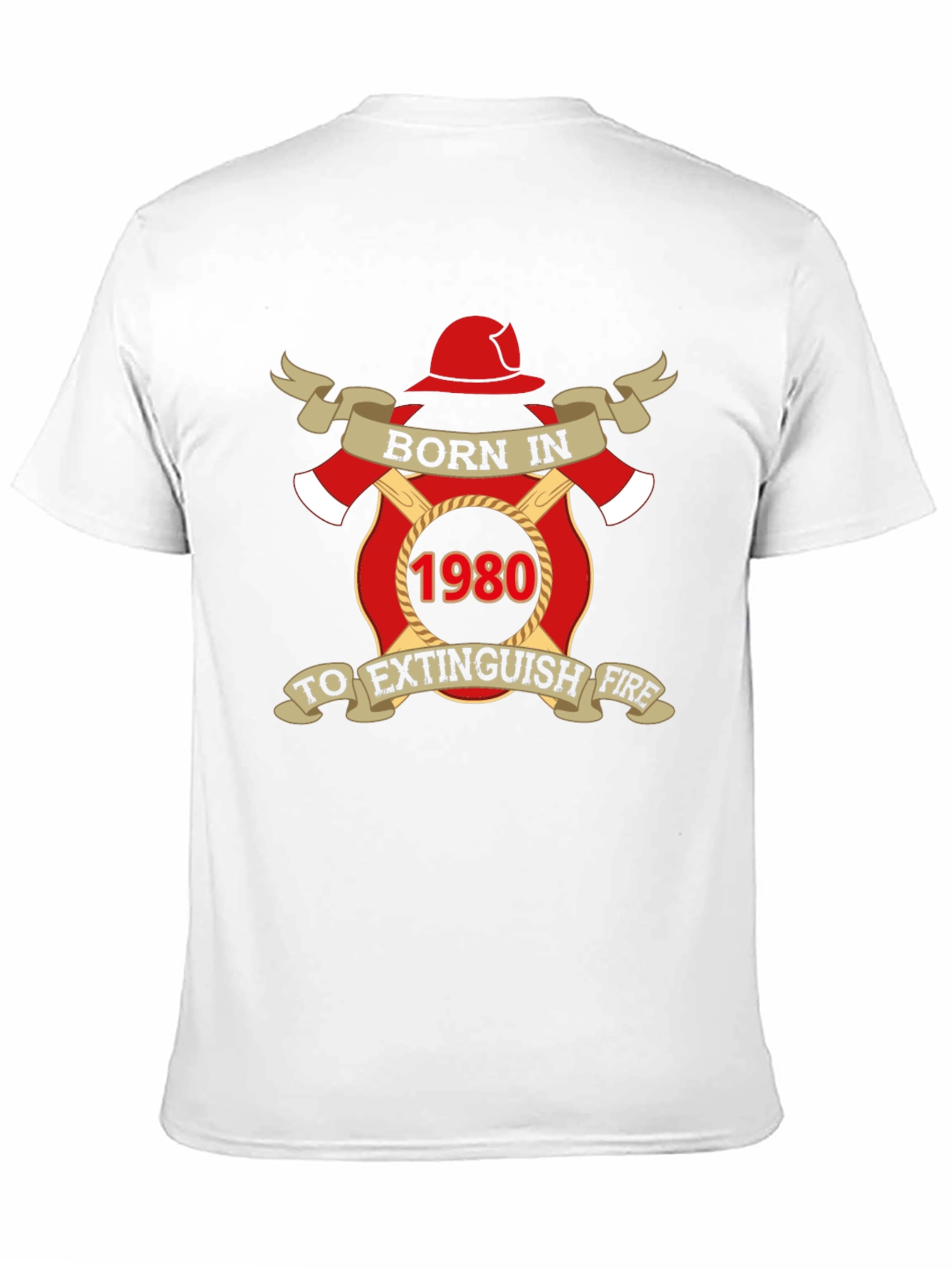 Born in 1980 Firefighter T-Shirt