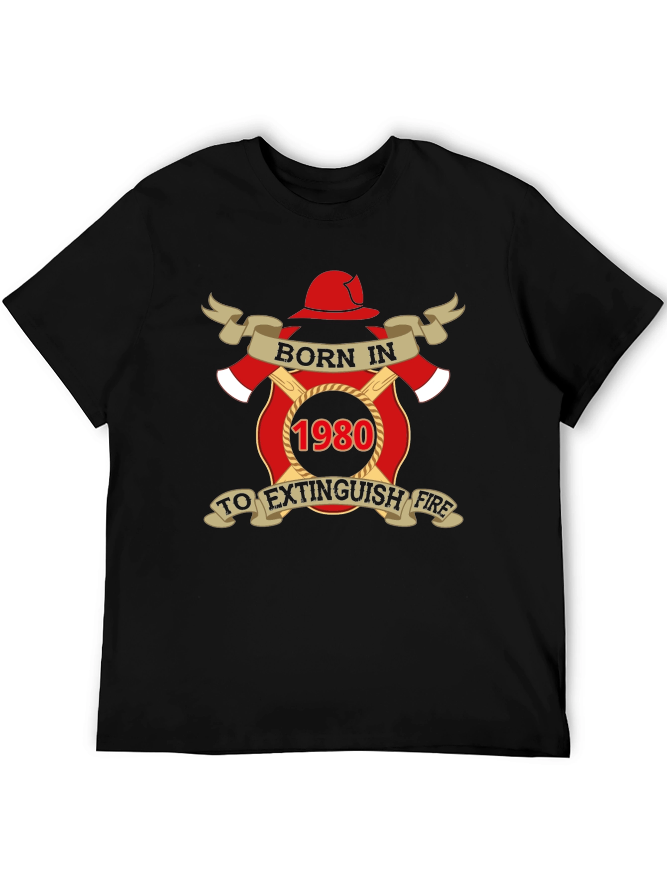 Born in 1980 Firefighter T-Shirt