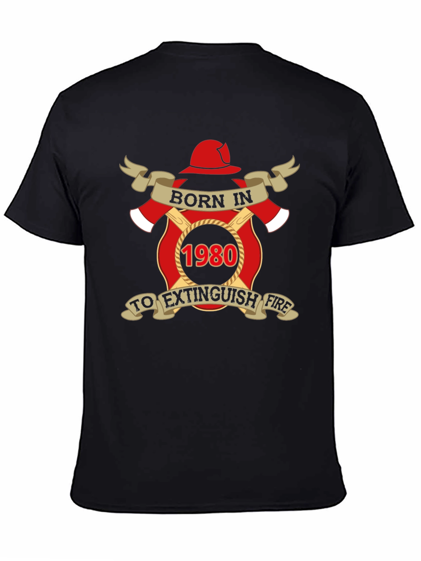 Born in 1980 Firefighter T-Shirt