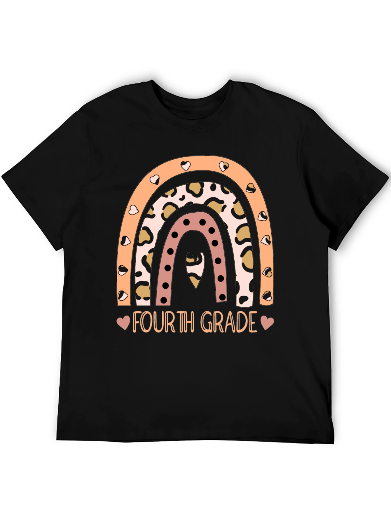 Fourth Grade Rainbow Graphic Tee