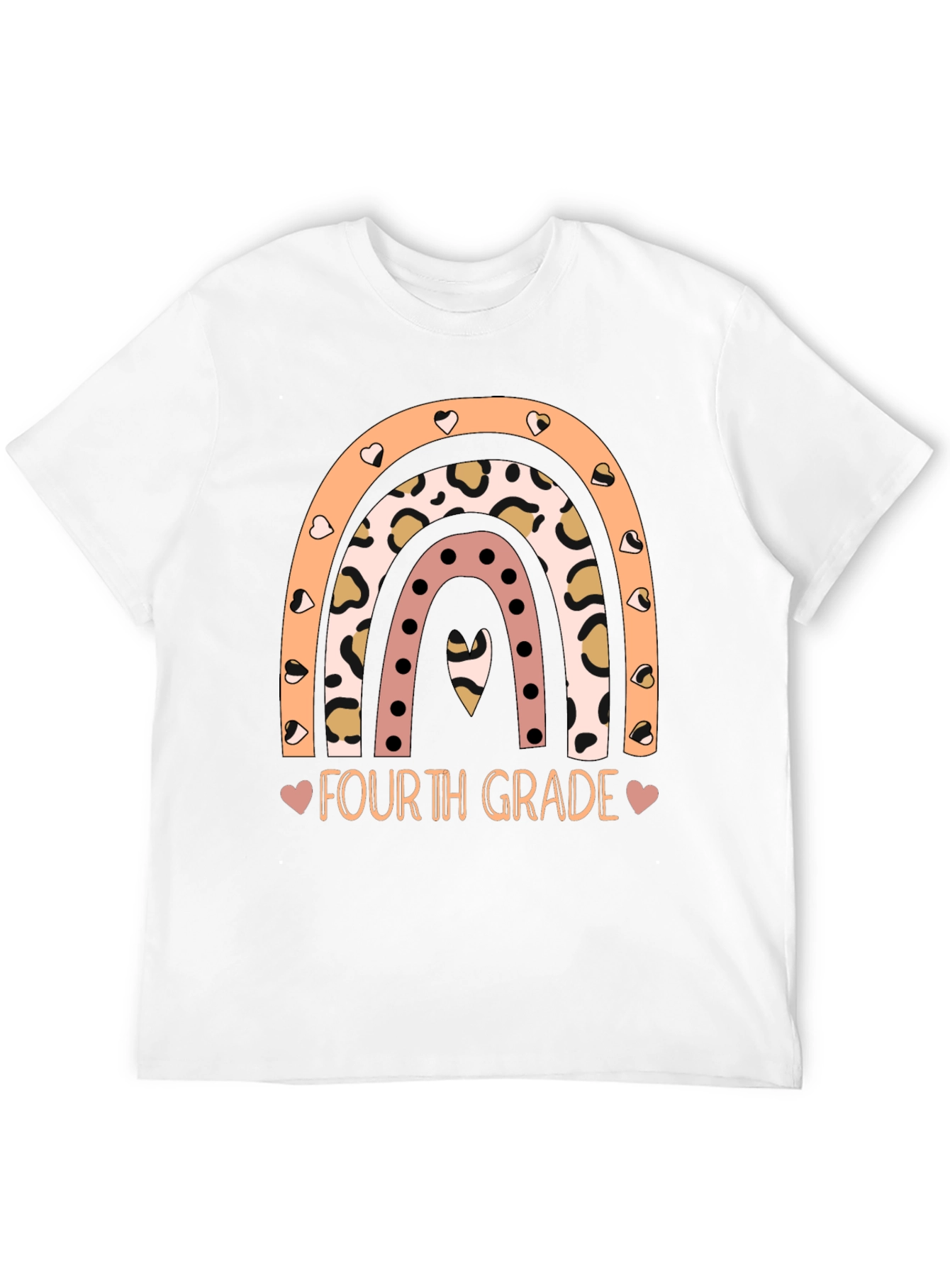 Fourth Grade Rainbow Graphic Tee