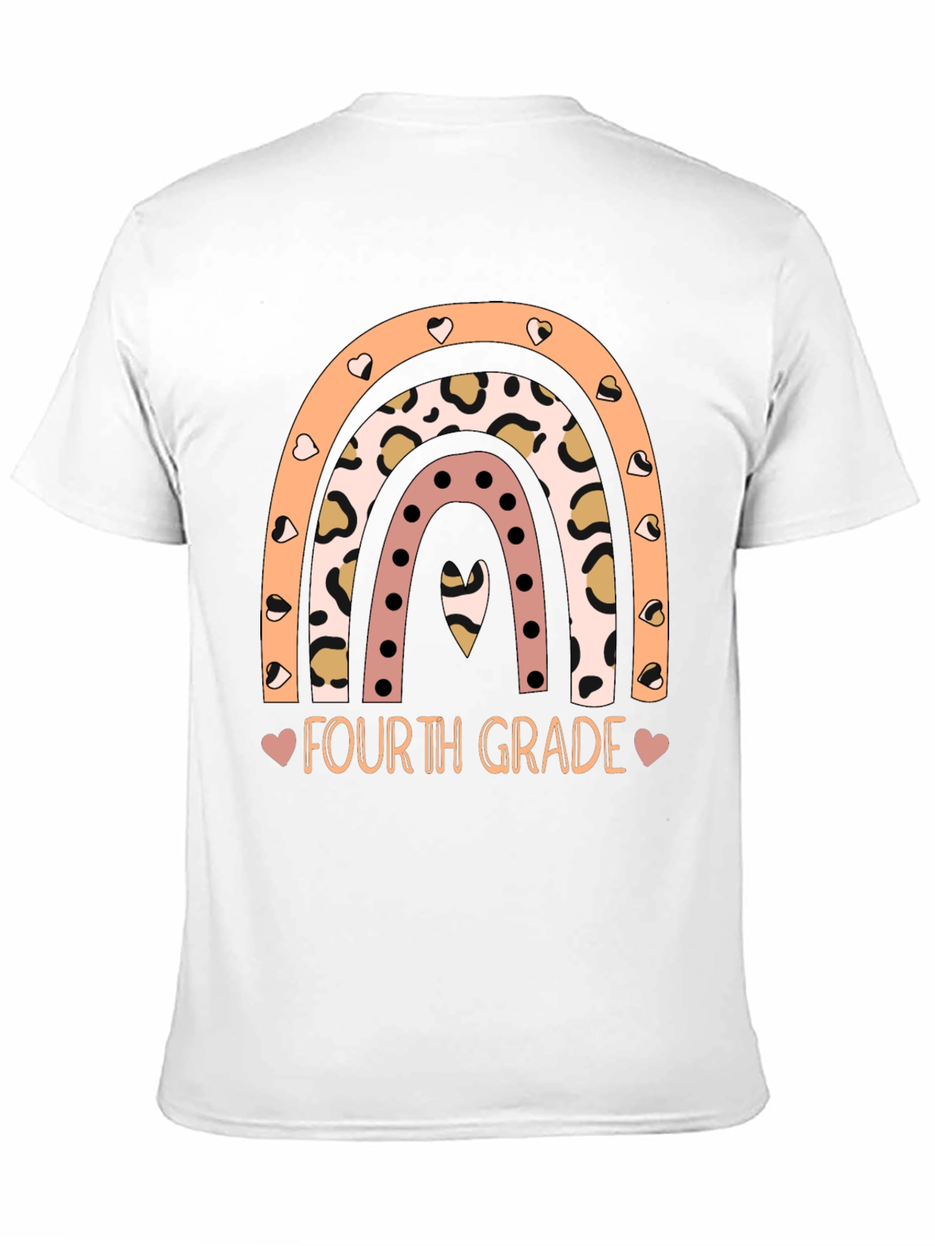 Fourth Grade Rainbow Graphic Tee