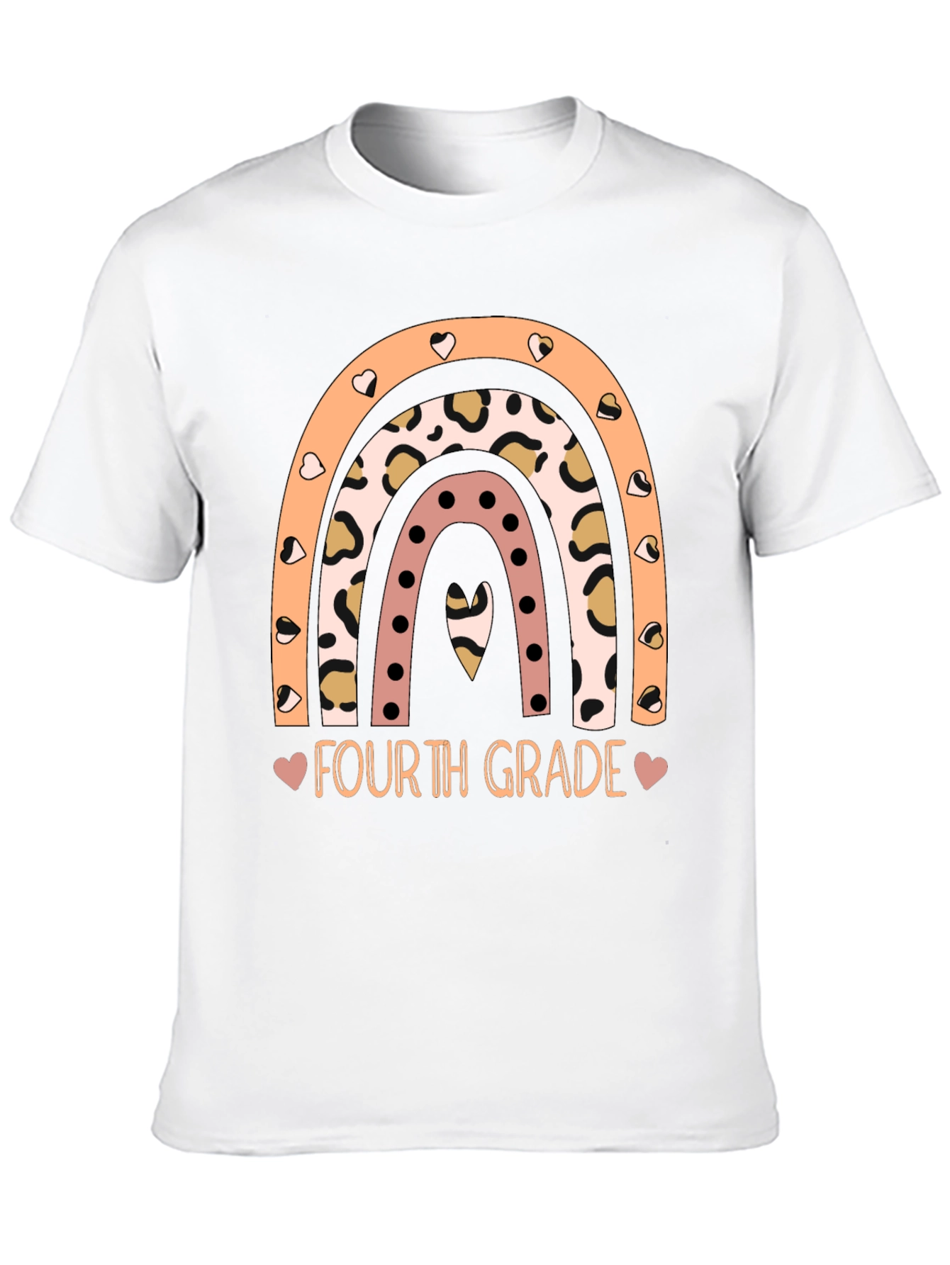 Fourth Grade Rainbow Graphic Tee